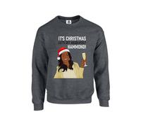 New Spirit Original It's christmas lets get hammond, alison meme novelty xmas festive iconic joke Unisex Funny Adults Sweatshirt Jumper Dark Heather