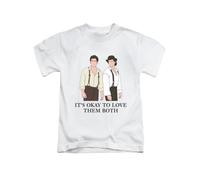 New Spirit Original It's Okay to Love Them Both Damon and Stefan Salvatore Tee T-Shirt Funny Unisex T Shirt Top White