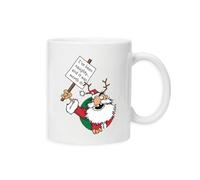New Spirit Original I've been naughty santa, christmas xmas festive novelty silly joke ugly comedy mug drinking cup tea and coffee cups cute mug aesthetic fun funny pretty
