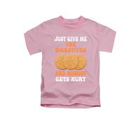 New Spirit Original Just give me The digestives Biscuits Tee T-Shirt Funny Unisex T Shirt Top Baby Pink