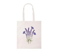 New Spirit Original Lavender flower flowers tote bag, beach bag, shopping bag, shopper bag, reusable bag