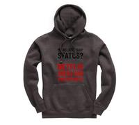 New Spirit Original My relationship status netflix oreos and sweatpants Jumper Unisex Funny Adults Hoodie Jumper Dark Heather