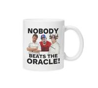 New Spirit Original Nobody Beats The Oracle British Humour Comedy Iconic Mug Drinking Cup Tea and Coffee Cups Cute Mug Aesthetic Fun Funny Pretty