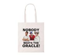 New Spirit Original Nobody Beats the Oracle Jeff Tote bag cotton shopper shopping reusable bags british comedy iconic cool trendy fun funny iconic
