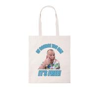 New Spirit Original Of course you can it's free Mick Garvey meme tote bag cotton shopper shopping bag reusable bags trendy cool iconic bristish humour joke