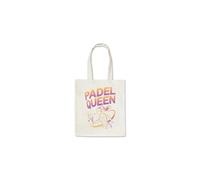 New Spirit Original Pink and purple, padel queen racket sport tennis novelty humerous cute cool sports tote bag cotton shopper shopping bags reusable