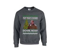 New Spirit Original Put that cookie down meme trend christmas xmas festive Unisex Funny Adults Sweatshirt Jumper Dark Heather
