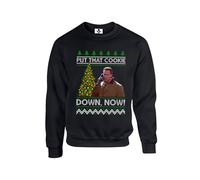 New Spirit Original Put that cookie down meme trend christmas xmas festive Unisex Funny Adults Sweatshirt Jumper Black