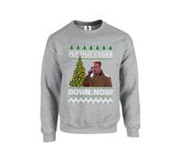 New Spirit Original Put that cookie down meme trend christmas xmas festive Unisex Funny Adults Sweatshirt Jumper Heather Grey
