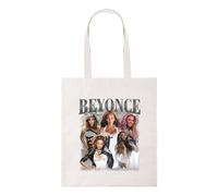 New Spirit Original retro silver text queen bey tote bag cotton shopper shopping reusable bags british humour iconic icon meme novelty viral trendy comedy