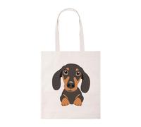 New Spirit Original Sausage dog tote bag, dachshund dog tote bag, shopping bag, reusable bag, shopper bag