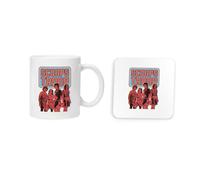New Spirit Original Scoops Troup, Iconic Cool Novelty Meme Steve Harrington Dustin H Mug and Coaster Drinking Set Tea and Coffee Set Cute Mug and Coaster Aesthetic Fun Funny Pretty
