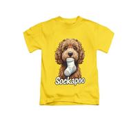 New Spirit Original Sockapoo, Dog Dogs Puppy Cavapoo Cockapoo Tee T-Shirt Funny Unisex T Shirt Top Yellow
