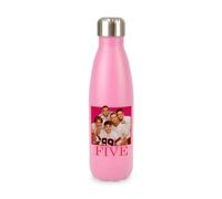 New Spirit Original Square box five boys, cool trendy iconic trendy pop cool band screw top lid stainless steel water bottle drinks cup water bottle refill cute fun explore travel