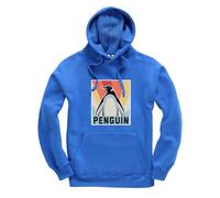 New Spirit Original Square boxed penguin, cute animal penguins sleep Unisex Funny Kids Hoodie Jumper Royal Blue