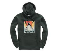 New Spirit Original Square boxed penguin, cute animal penguins sleep Unisex Funny Kids Hoodie Jumper Forest Green