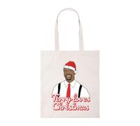 New Spirit Original Terry loves christmas, 99 meme novelty xmas festive comedy tv winter tote bag cotton shopper shopping bag reusable