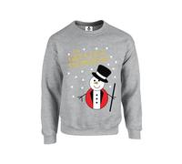 New Spirit Original The Greatest Snowman Xmas Christmas Jumper Unisex Funny Adults Sweatshirt Jumper Heather Grey
