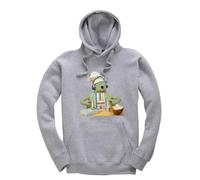 New Spirit Original Tiny chef headphones mini chef cook cooking Jumper Unisex Funny Adults Hoodie Jumper Heather Grey