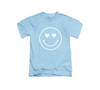 New Spirit Original Valentines Day Heart Eyes Smiley face Tee T-Shirt Funny Unisex T Shirt Top Sky Blue