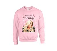 New Spirit Original You aint getting this candy, gemma collins christmas xmas british icon humour comedy meme novelty Unisex Funny Adults Sweatshirt Jumper Baby Pink