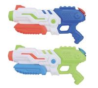 New||Splash Water Blaster Twin Pack, 2 Water Guns with Easy Pump to Shoot Action, Durable Thick Plastic, Non-Toxic, Perfect activity and game for summer, Perfect for pool, beach||