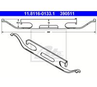 SPRING BRAKE CALIPER 11.8116-0133.1 FOR MERCEDES-BENZ R-CLASS C-CLASS/Break 3.0L