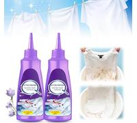 New Stain Remover for Clothes, Active Enzyme Laundry & Cleaning White Shirt Garment Stubborn Stain Cleaner Oil Remover,Fabric Stain Remover Spray (2 PCS)