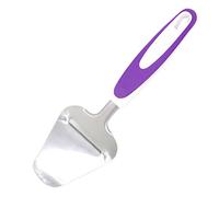 New Stainless Steel Cheese Spatula Slicer Multi Functional Cheese Grater Kitchen Gadget Cooking Utensils Set Stainless Steel Silicone (Purple, One Size)