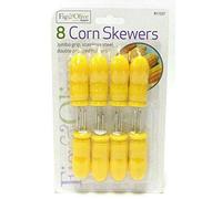 NEW Stainless Steel Corn On The Cob Skewers Sweetcorn Holder BBQ Prongs Party 8 Pack