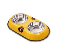 New Stainless Steel Dog Bowl pet Bowl Dual Bowl Integrated Dog Bowl Anti Knock Dog Bowl Water Dispenser cat Bowl