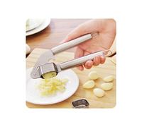 New Stainless Steel Garlic Press Hand Presser Crusher Ginger Squeezer Slicer Masher Kitchen Tool