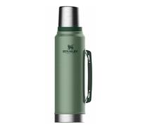 NEW STANLEY FLASK VACUUM BOTTLE DRINKS HOT & COLD THERMOS FISHING HIKING GREEN
