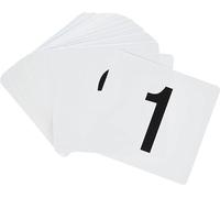 New Star 23053 1-100 Double Side Plastic Table Numbers, 4 by 4-Inch, White