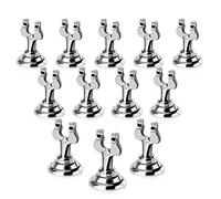 New Star 23428 Mirror Chrome Finish Table Menu Card Holder, 1.5-Inch, Set of 12