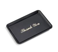 New Star 26917 Tip Tray Restaurant Guest Check Bill Holder, 4.5 by 6.5-Inch, Black with Gold Imprint, Set of 12