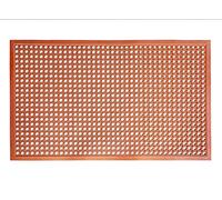 New Star 54521 Commercial Grade Grease Resistant Rubber Floor Mat, 3-Feet by 5-Feet, Red