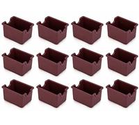 New Star Foodservice 28454 Plastic Sugar Packet Holder, Brown, Set of 12