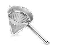 New Star Foodservice Chinois Mesh Strainer, Stainless Steel, Reinforced, Extra Fine Mesh, 8-Inch