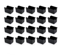New Star Foodservice Restaurant-Grade Black Plastic Sugar Packet Holder, SAN Material, Set of 24