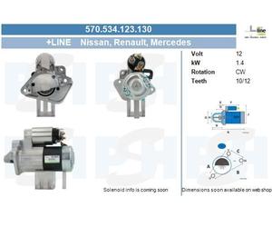 New Starter for DACIA NISSAN RENAULT:CUBE,JUKE,NOTE,LODGY,LOGAN M0T87881
