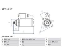 BOSCH 0 986 020 320 Starter motor