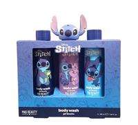 New Stitch Body Wash 3-Piece Gift Set - Includes Refreshing Body Wash, Soothing Body Lotion and Soft Bath Puff - Gentle Formula Bath Time Set for Kids, Perfect Everyday Use or Gift set-A56