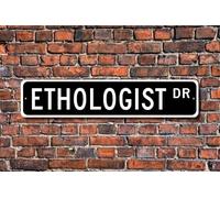 New Stree Sign Plaque Ethologist Gift Sign Ethics Sign Metal Aluminum Sign 10x40 cm