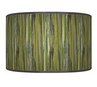 New Stripe Abstract Lampshade Olive Green Grey Ceiling Light Handmade Drum Lamp Shade Floor Table or Ceiling Pendant Light Shade dz214 (25cm(10")