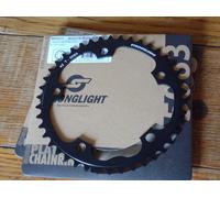 NEW STRONGLIGHT 9/10 SPEED 130BCD BLACK CHAINRINGS, 38-53t