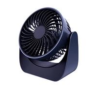 New Student Dormitory USB Rechargeable Desktop Office Portable Silent Fan with Battery Universal Powerful Airflow 3-Adjustment Quiet Operation Energy-Saving Multiple Power Supply Methods Wide Applica