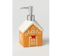 New Stunning Ceramic Gingerbread House Soap Dispenser with Pump Decorative Lotion or Dish Soap Holder Festive Holiday Christmas Bathroom and Kitchen Countertop Decor-A79