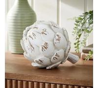 New Stunning Distressed Artichoke Ornament - A Beautiful and Unique Decorative Piece with a Vintage-Inspired Finish, Ideal for Farmhouse, Rustic, or Shabby Chic Home Decor -M08