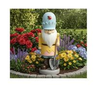 New Stunning & Durable Nutcracker Gnome Decorative Garden Ornament - Festive Outdoor Statue, Add Colour & Charm to Your Garden or Home Décor - A52 (Blue)